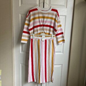 Stripe skirt/top set